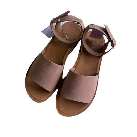 Top Moda Rowen 75 Blush Nubuck Sandals Size 5.5 New - Picture 1 of 5